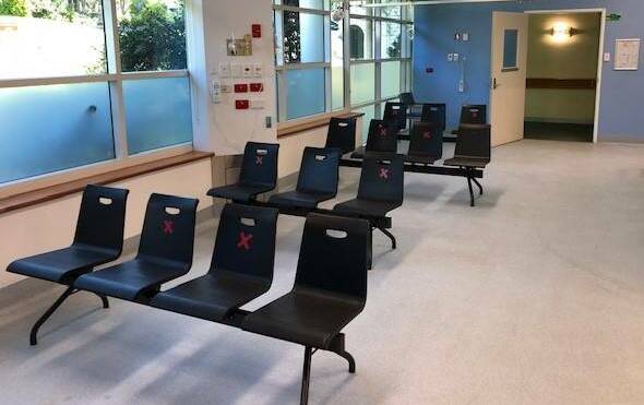 Inside a COVID-19 assessment clinic. Photo: Mid North Coast Local Health District.