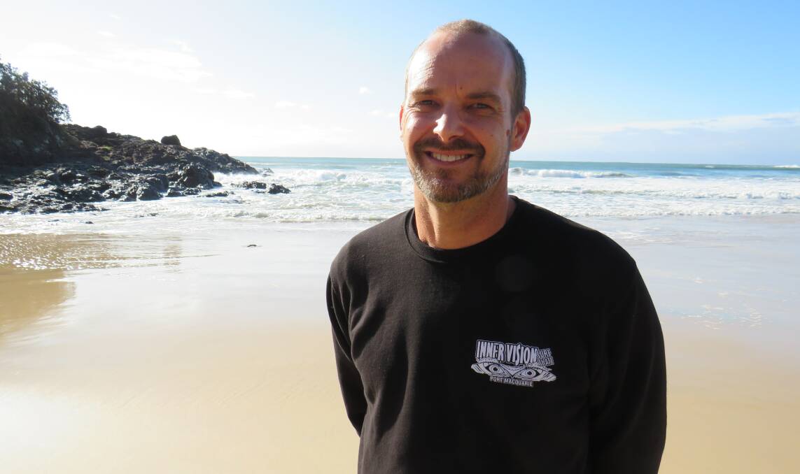 Brave effort: Port Macquarie's Chris Harris helped rescue a boy from hazardous surf conditions at Flynns Beach on Wednesday, July 15. 