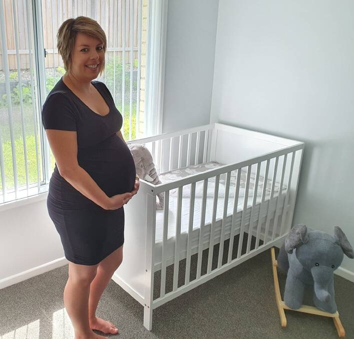 Challenging: In what is traditionally an exciting time for new parents to be, Emma Dykes said she's feeling sad it could be months before family and friends are able to greet the baby for the first time. Photo: supplied. 