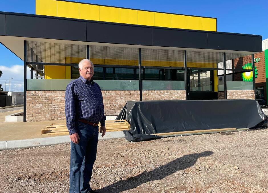 Port Macquarie Service Centre manager Graham Linn said the Guzman y Gomez Mexican Kitchen is set to open in late August. Photo: Liz Langdale. 