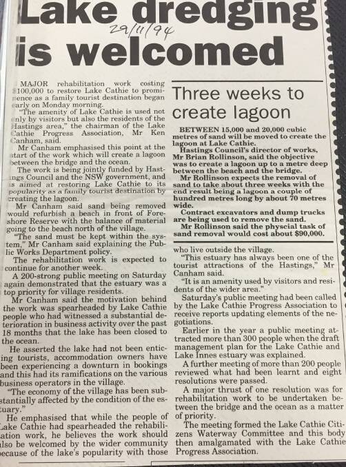 Port News article from November, 1994. 
