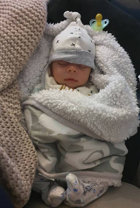 Rugged up: Baby Ryder. Photo: supplied. 