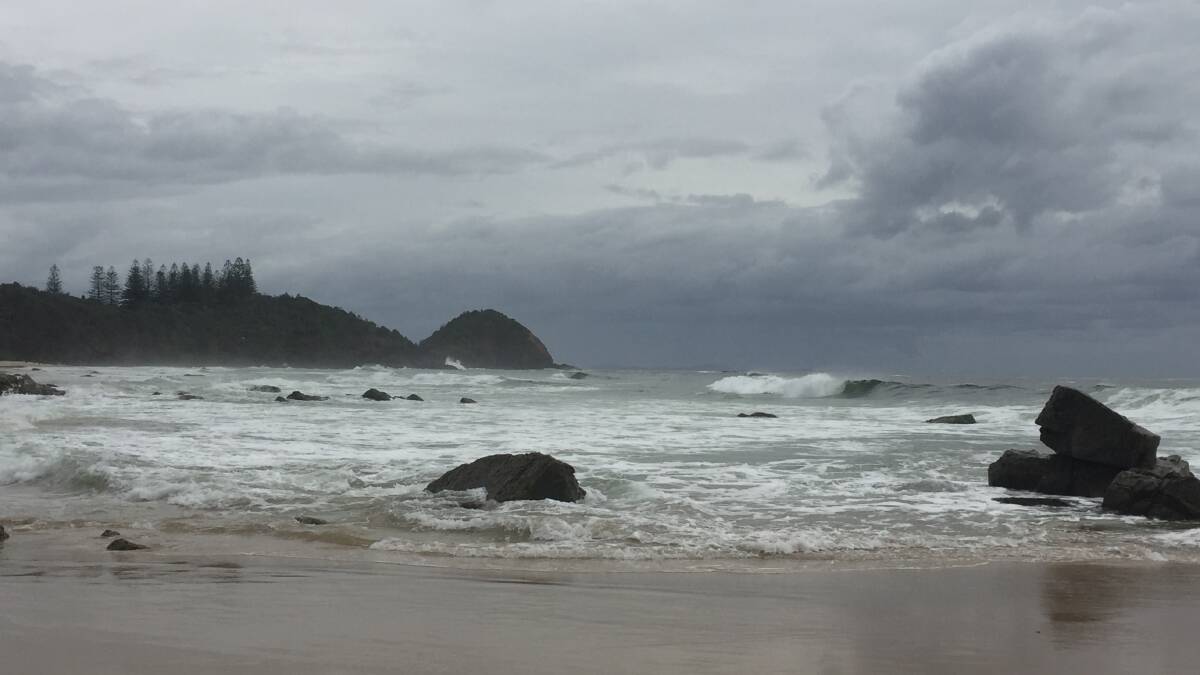 Stormy day at Shelly Beach. 