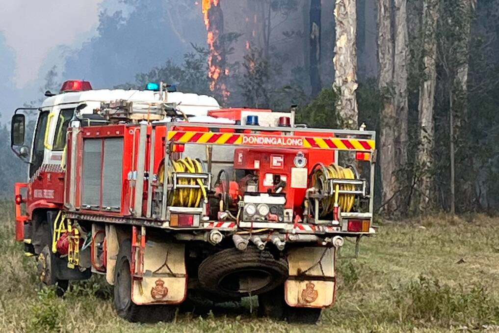 The Seale Road fire at Kempsey. Picture supplied by NSW Rural Fire Service Lower North Coast. 