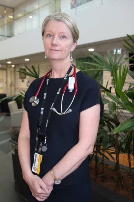 On the frontline: Dr Aiveen Bannan is based at the Port Macquarie Base Hospital. Photo: supplied. 