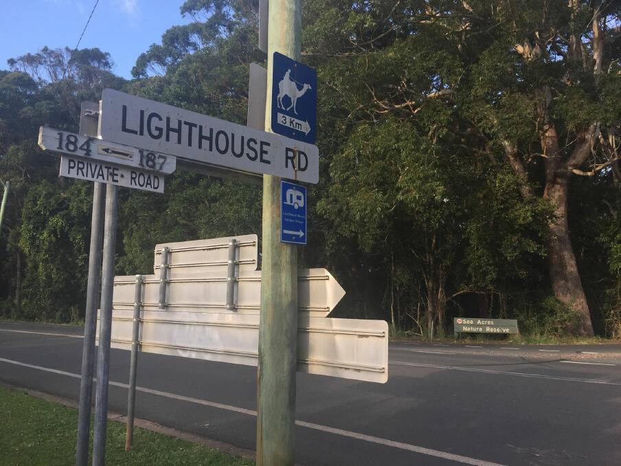 Popular road: Lighthouse Road is used by thousands of motorists each day for access to tourist destinations and also for residential use. 
