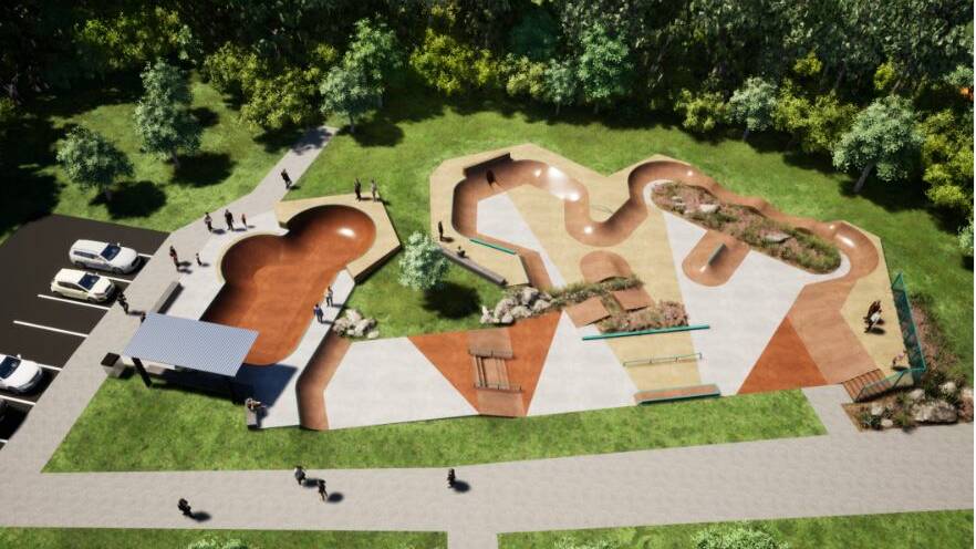 Design: Visual from the Lake Cathie Skate Park concept plan. Credit: Port Macquarie-Hastings Council. 