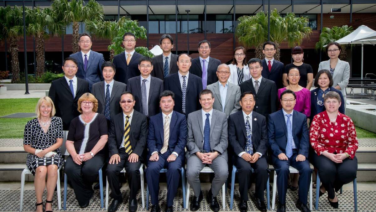 Global ties: Senior staff from Chinese partner universities visited Charles Sturt University from November 8 till November 10. Photo:  Lindsay Moller Photography.