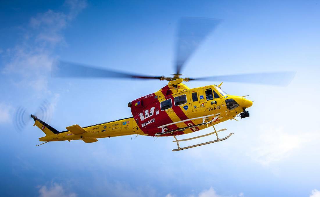 Girl flown to hospital after water tank accident