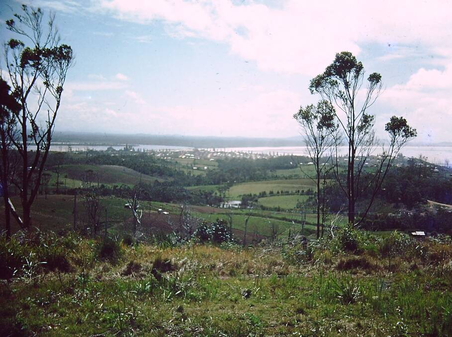 Looking north: View from Transit Hill in 1960. Picture: Courtesy of the Port Macquarie Historical Society.