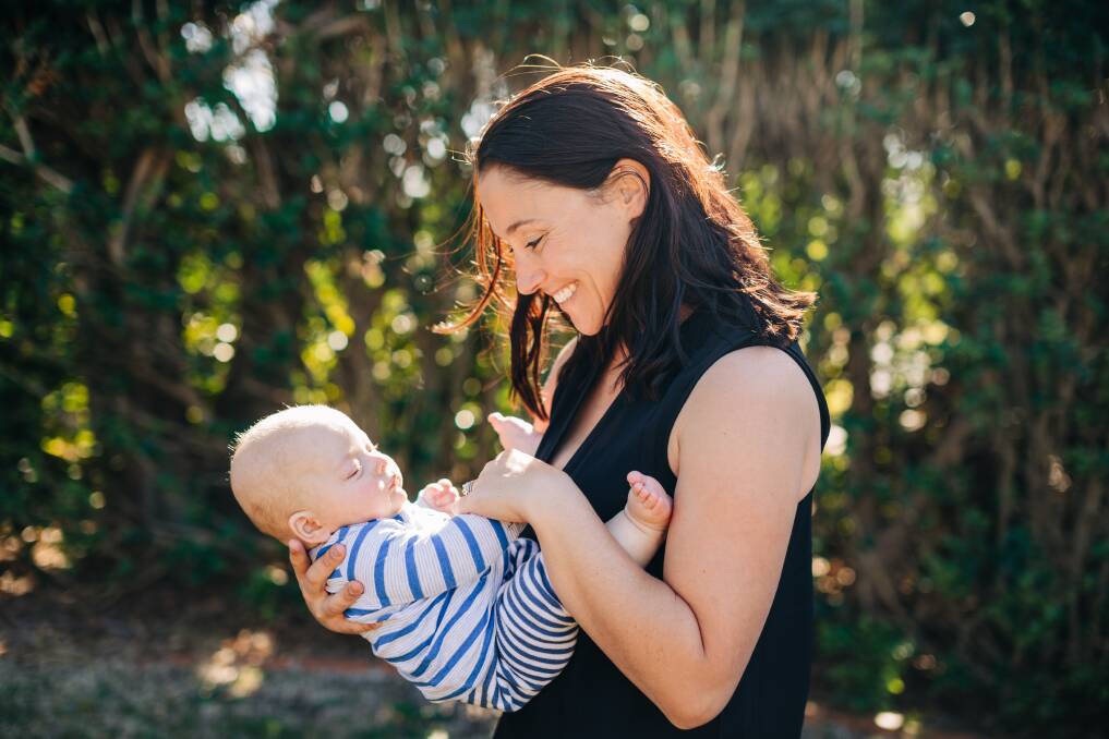 Baby love: Port Macquarie mother and Stillbirth Foundation Australia ambassador Jacqueline Hoy with her son Alexander. Photo: Ivan Sajko. 