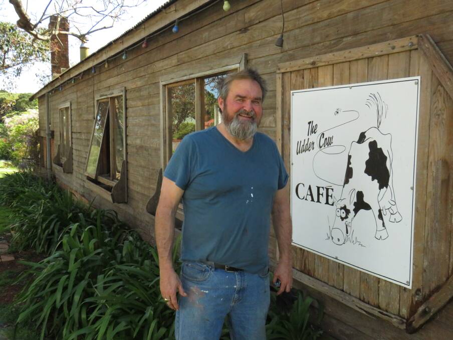 New owner: Chris Holstein is excited about his new venture at the Udder Cow Cafe in Comboyne. 