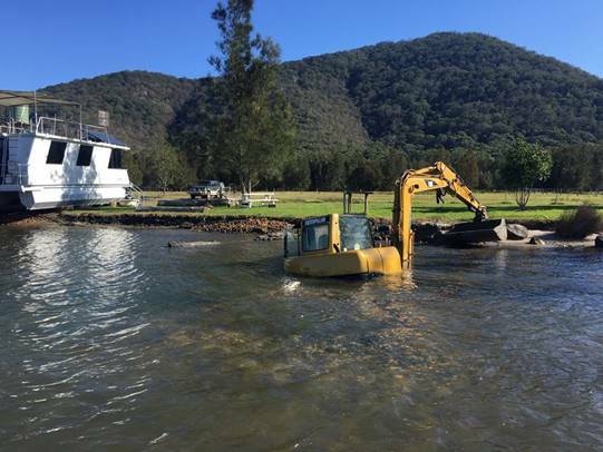 Environmental concerns: The Department of Planning, Industry and Environment - Crown Lands are investigating the incident. Photo: supplied. 