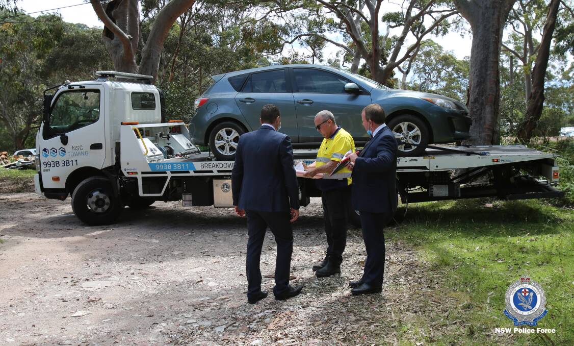 A vehicle is undergoing forensic examination after recently being seized by Strike Force Rosann detectives.