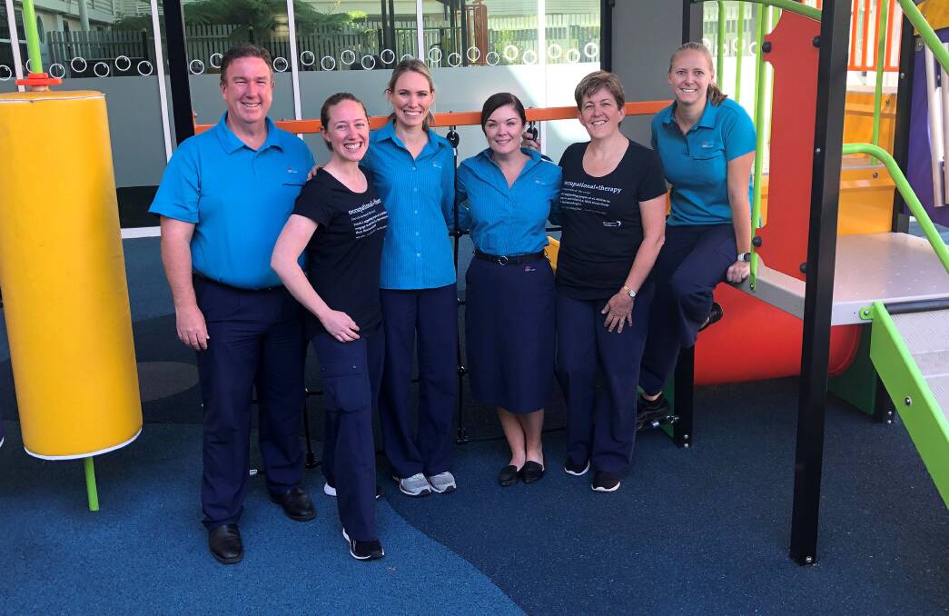 Mid North Coast Local Health District Occupational Therapists Anthony Clarke, Emily Turner, Sally Theaker, Anthea Young, Natalie Drury and Louise Oirbans.