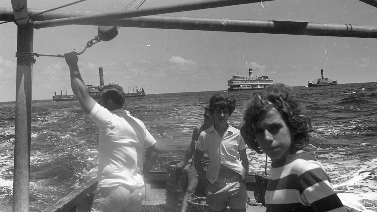 A close up view of the flotilla, 1972