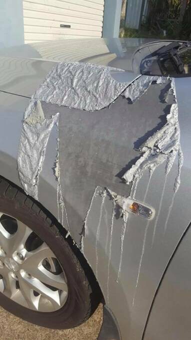 Senseless attack: A vandal continues to target cars in a malicious and ongoing attack on the residents of Calwalla Crescent, Port Macquarie.