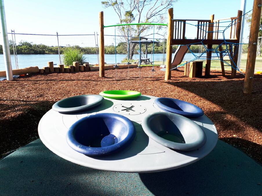 Spin into some fun at Settlement Point's upgraded playground area. Photo: PMHC.