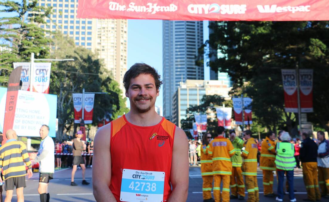 Zane Sparke will run alongside Charlie Maher at this year's City2Surf race in Sydney.