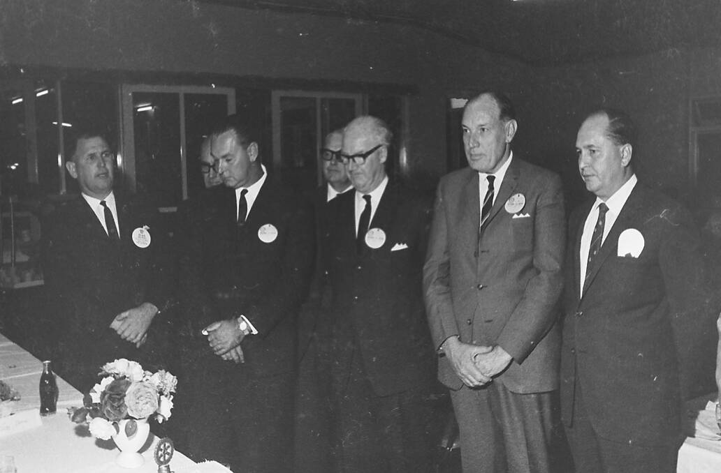 Port Macquarie Rotary Club’s new members, 1968