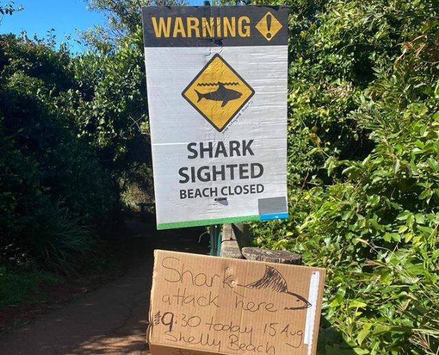 Beaches across Port Macquarie remained closed today (August 17) due to an increase in shark activity. Photo: Port Macquarie ALS Lifeguards.