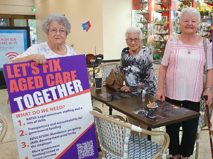 Retired residents Nadya, Helena and Pauline have joined the campaign and encourage other residents to show their support.