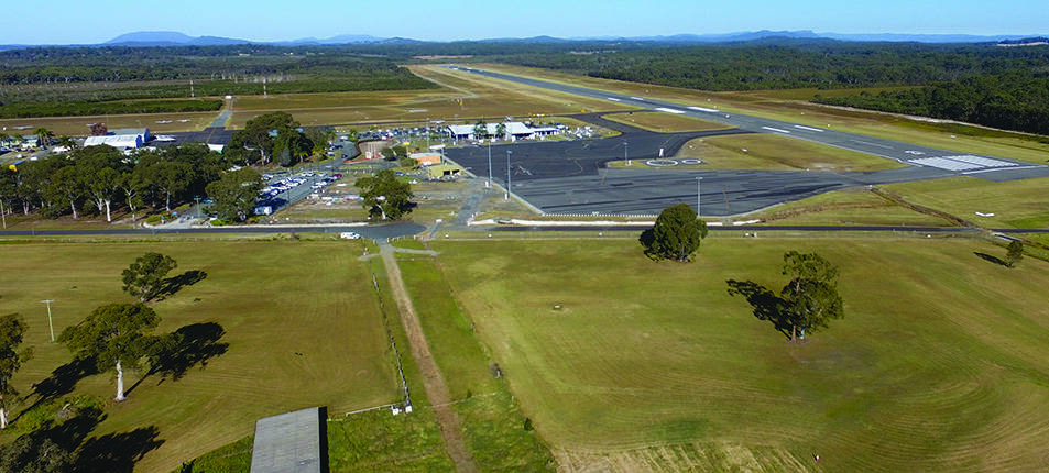 Port Macquarie Airport precinct. Photo: Port Macquarie-Hastings Council.