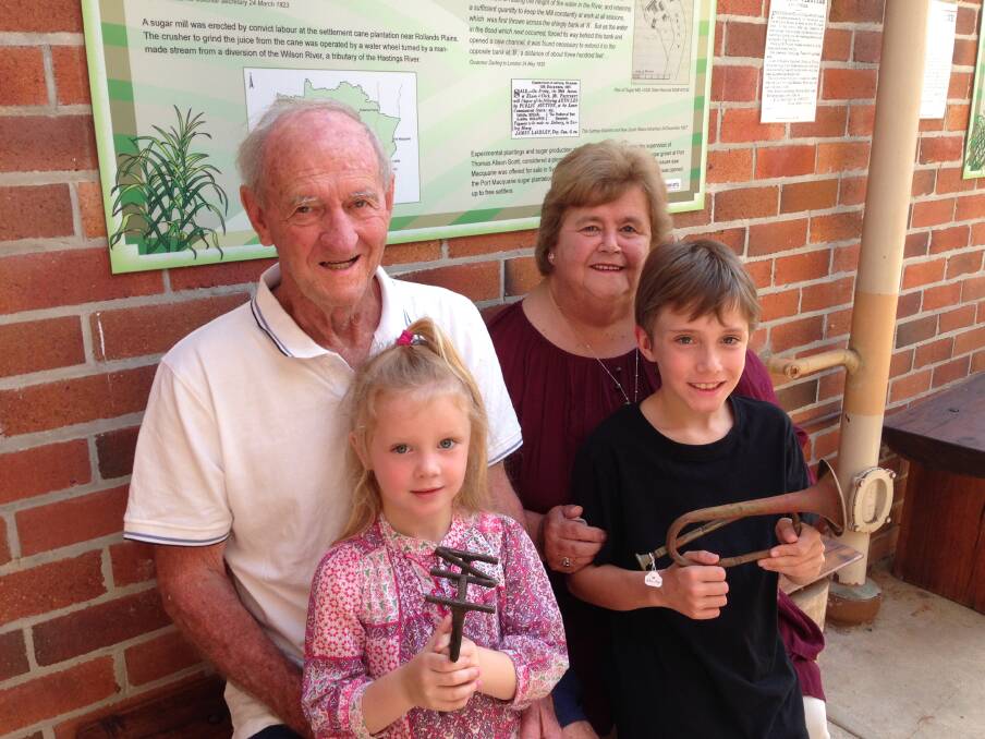 John and Lorraine Lyne with their grandchildren Grace and Luke Arnold are looking forward to the Port Macquarie Museum’s ‘Museum on the Green’ activities and NSW Grandparents Day on Sunday, October 28.