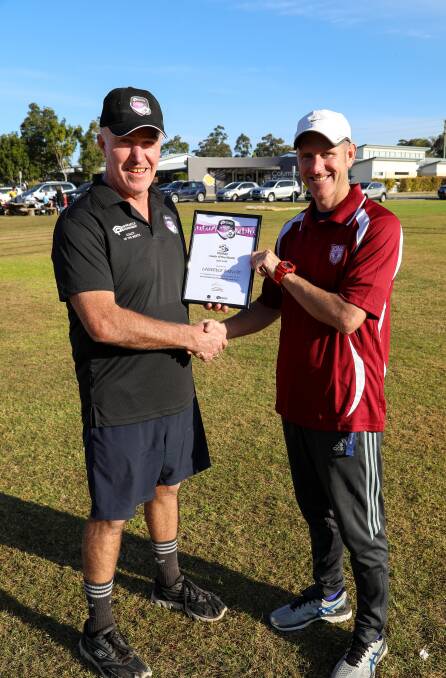 Coach Laurence Barlow has been awarded the title of “Coach of the Month” by Northern NSW Football.
