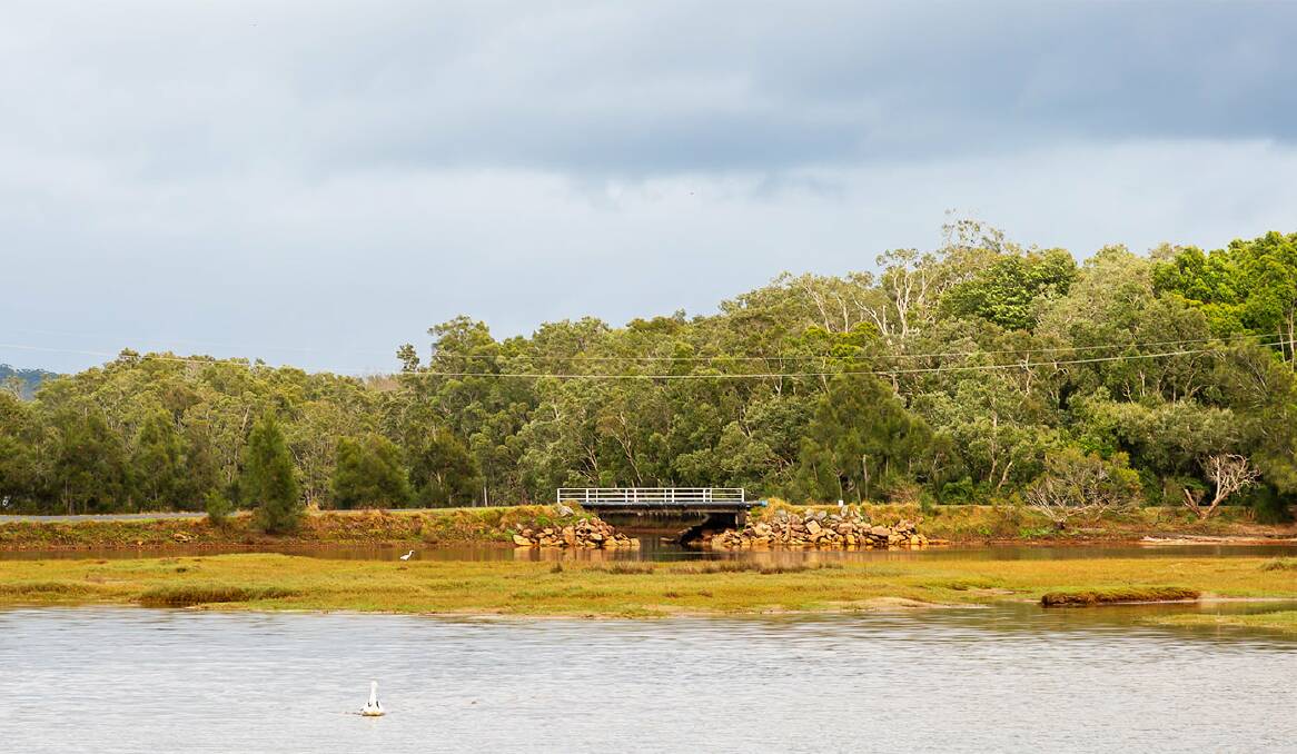 Next steps: Hydrodynamic estuary modelling will need to be funded, tested and reviewed before the next steps are taken to widen or replace Kenwood Drive bridge at Lake Cathie. Photo: Saving Lake Cathie.