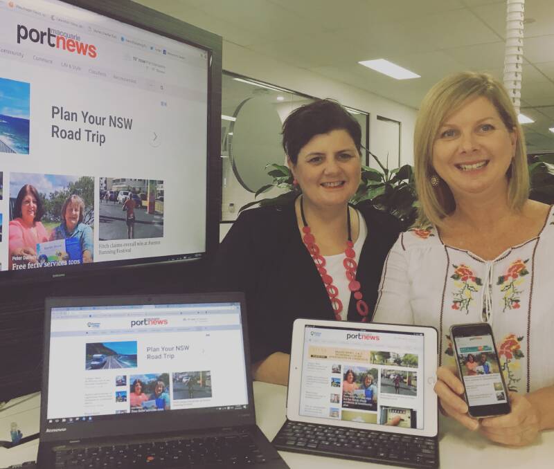 Get onboard: Sales manager Cathie Linklater and editor Tracey Fairhurst with their teams will continue the great local news Port News readers want.
