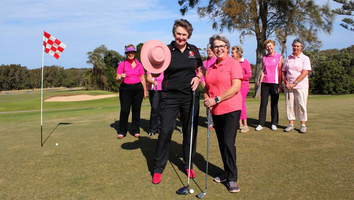 Charity Golf Day Sponsor Fran Scutts and Port Macquarie Women’s Golf Club President Wendy Gordon are looking forward to the club’s annual charity golf day in support of local breast cancer patients.