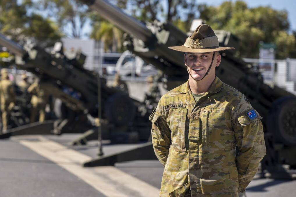 Australian Defence Force Army Gunner Cooper McCallum