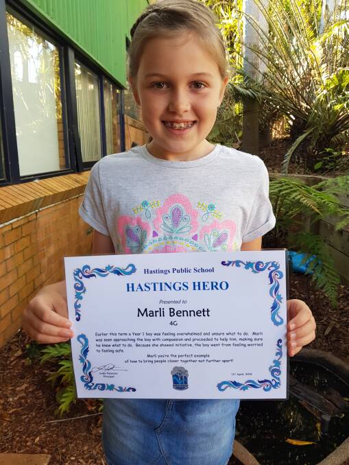 Hero award: Marli Bennett was honoured for her kindness.
