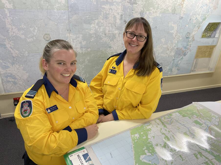 Team effort: Loryn Mendham and Tania Burger were honoured with Rural Fire Service Commissioner's awards for their efforts during the Black Summer bushfires. Photo: Tracey Fairhurst.
