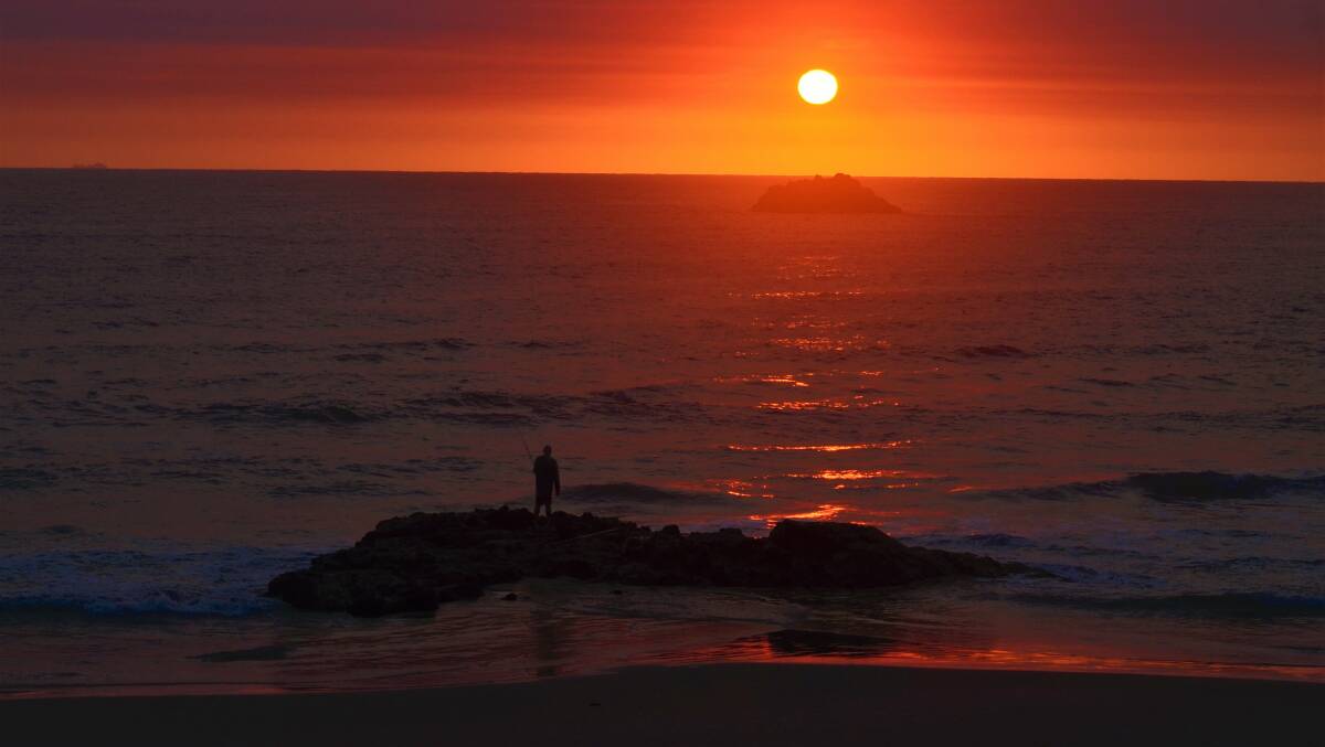 Magical sunrise over Oxley Beach, Port Macquarie by Nicholas Kocis.