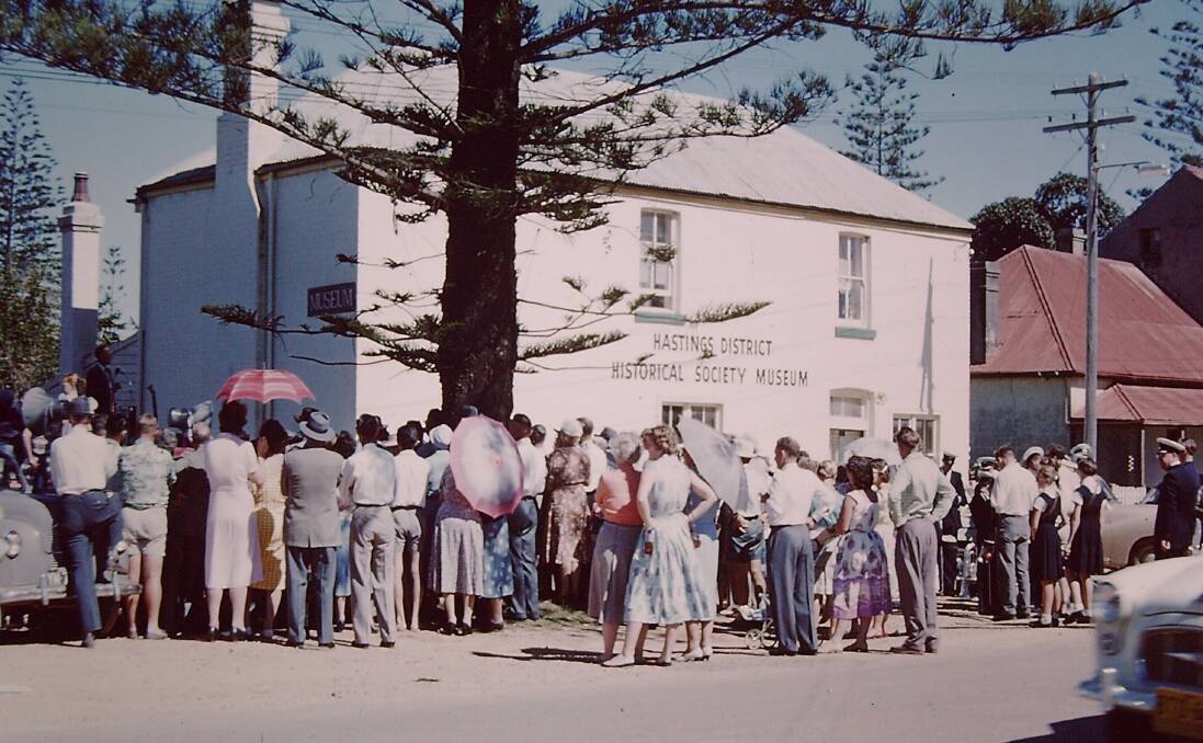 The crowd at Port Macquarie Museums official opening on Easter Monday, 18 April 1960