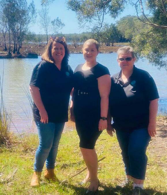 Revive Lake Cathie representatives (from left) Danielle Maltman, Ayla Bailey and Kate Aston who will be delivering the project with other members and some local schools.