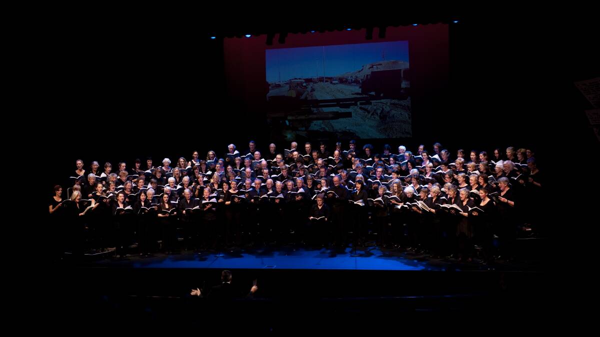 One hundred and twenty choristers from all over Australia will perform Karl Jenkins' choral work The Peacemakers.