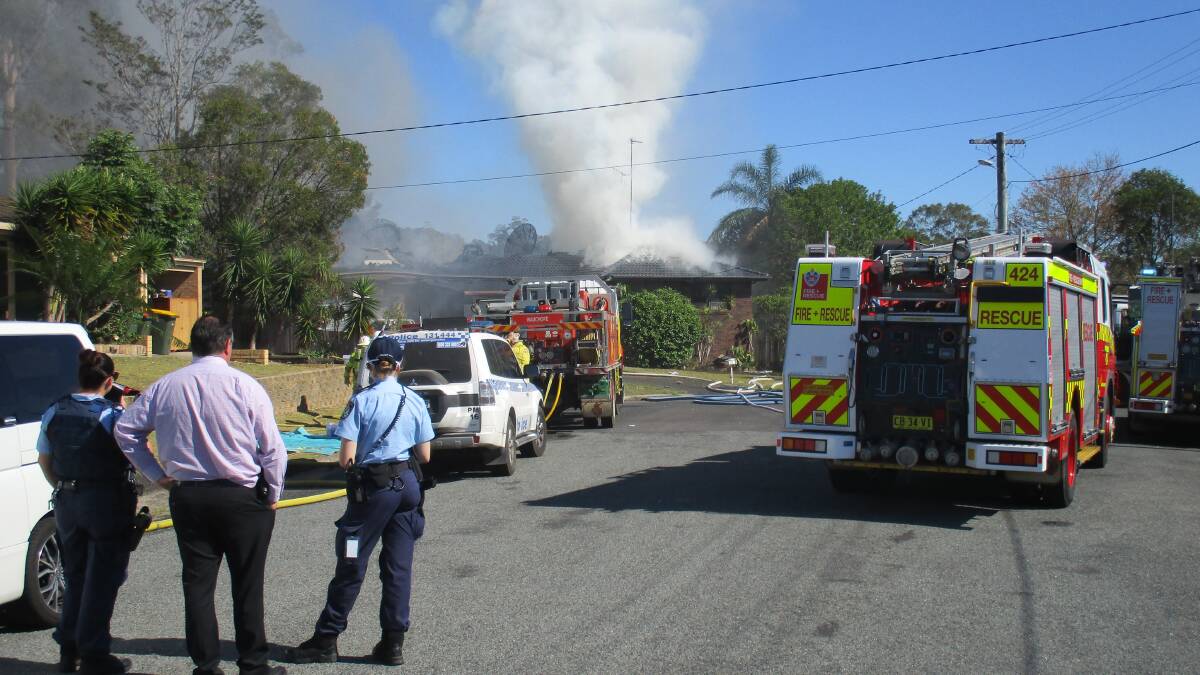 House destroyed by fire at Wauchope