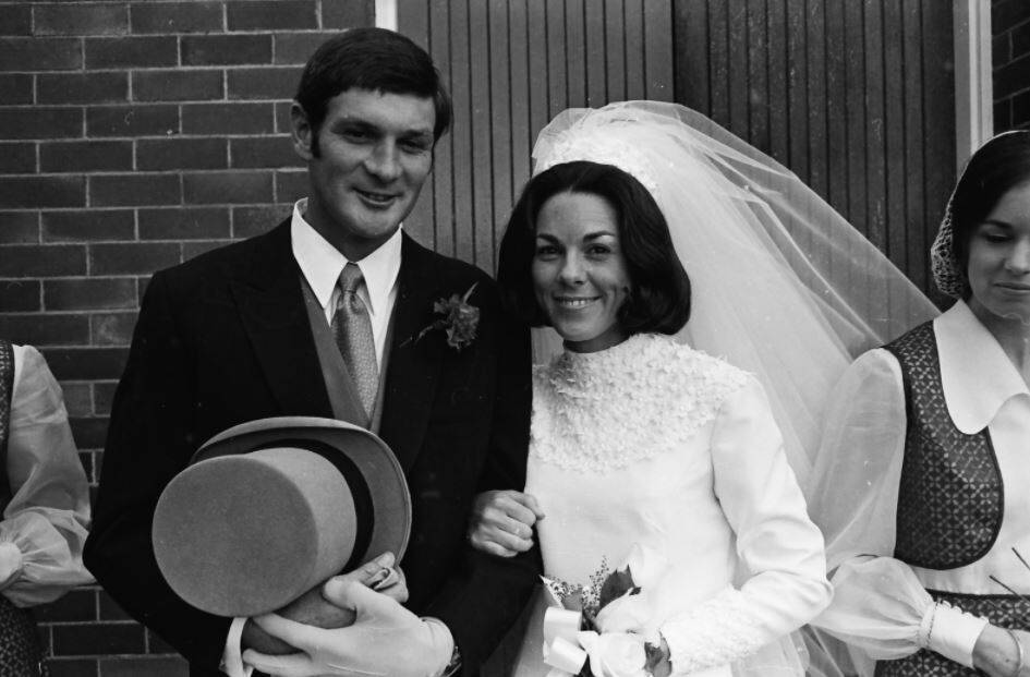 Newly weds, Graham and Maureen Fayle, nee Fitzpatrick, 1971