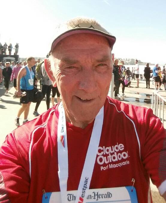 Legend: Warren Turner of Port Macquarie completed another City2Surf race, this time in his own backyard.