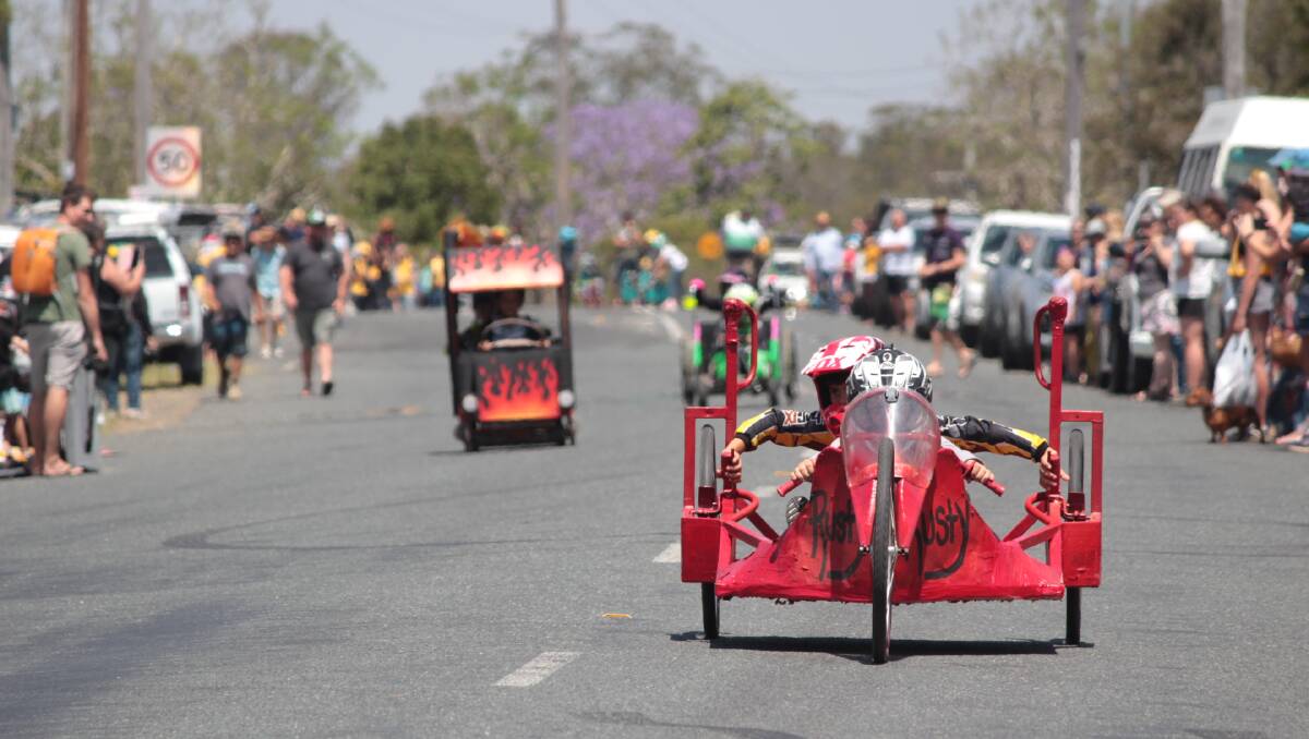 It's the best day out in Beechwood. Billycarts of all shapes and sizes hit the road for the annual race down the main street.