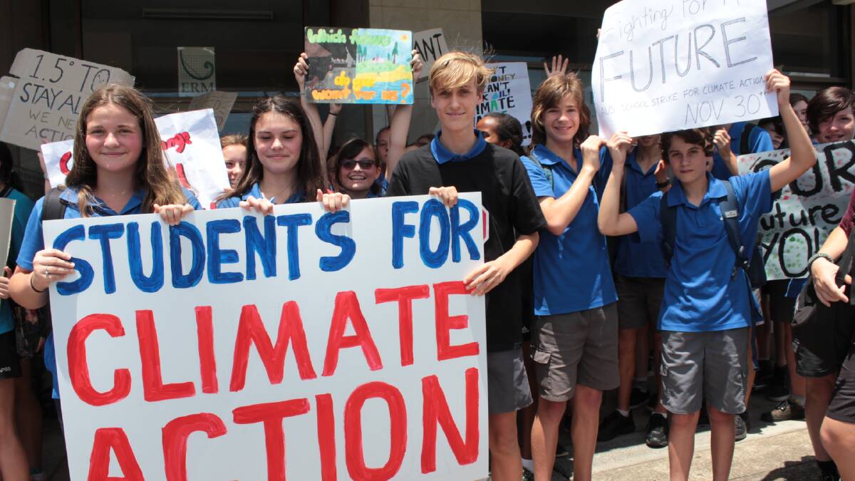 Proud of student action on climate change
