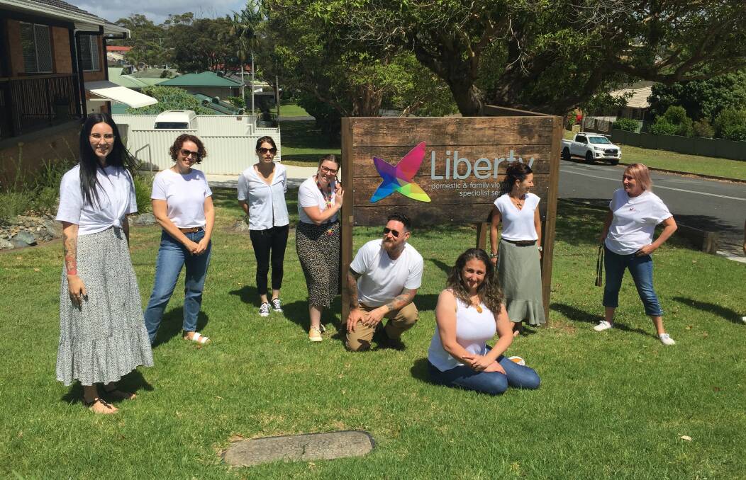The team at Liberty in Port Macquarie will Walk In White on November 29.