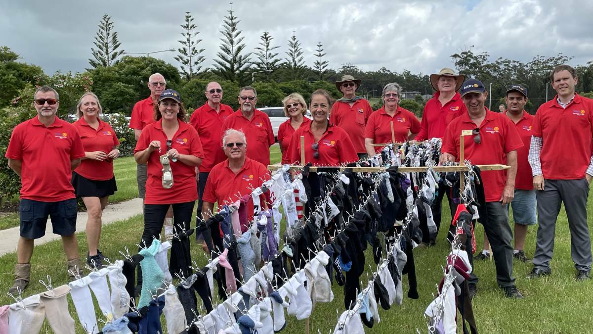 Rotary is hoping the Port Macquarie-Hastings community will sock it to that record on June 4 and 5 on the large field adjacent to the Sovereign Place Town Centre where the clothes line will be erected.