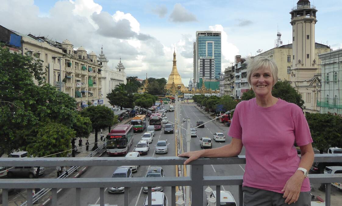 Sharing experience: CSU Associate Professor Rosemary Black is providing a welcome hand in Myanmar to support a degree in tourism at the National Management Degree College, a public university in Yangon.