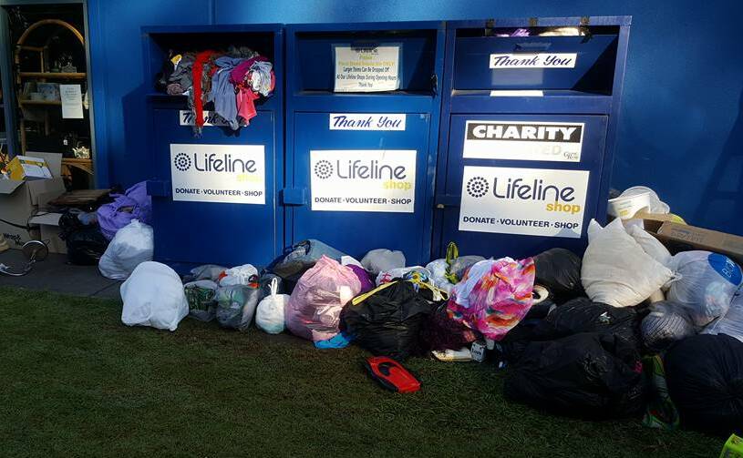 Don't dump: Lifeline is asking people to hang on to their donations until the store re-opens.