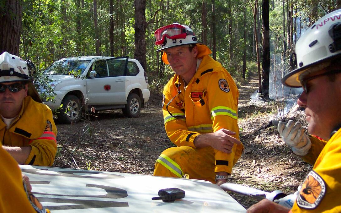 On the job: Eric Claussen brings years of fire behaviour analysis to the strategic planning table as the lessons learned coordinator in the fire and incident management branch for NPWS.