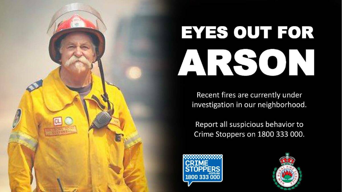 Appeal to public for help in relation to suspicious fires